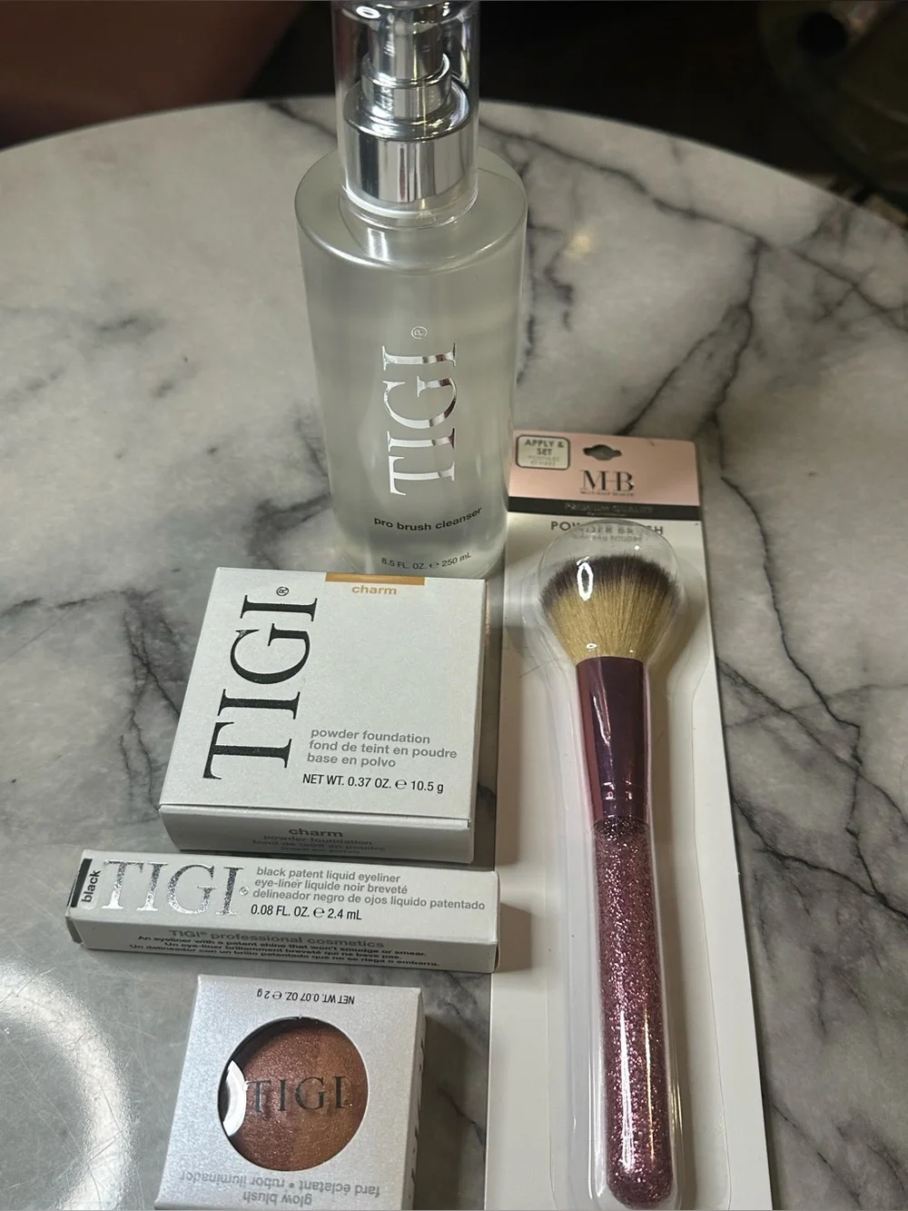 TIGI Clear & Silver Pro Brush Cleanser Bottle